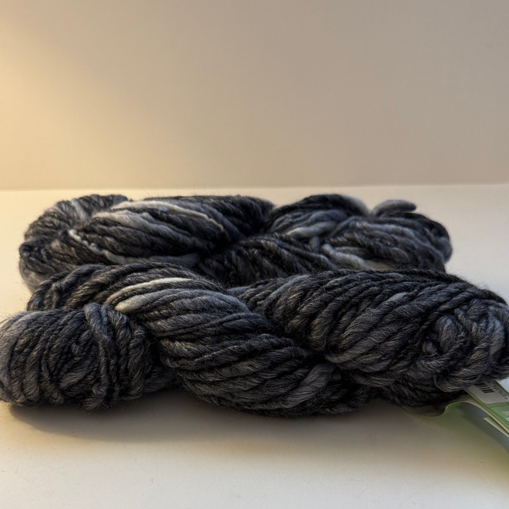 Colinette Shimmer 5 Chunky Yarn - Gray Variegated Two Skeins